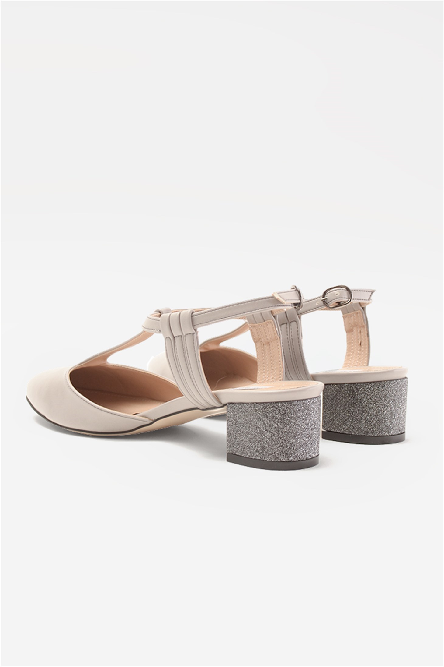 SHOES&MOREBRENSABRENSA - Gri - Kısa Topuk