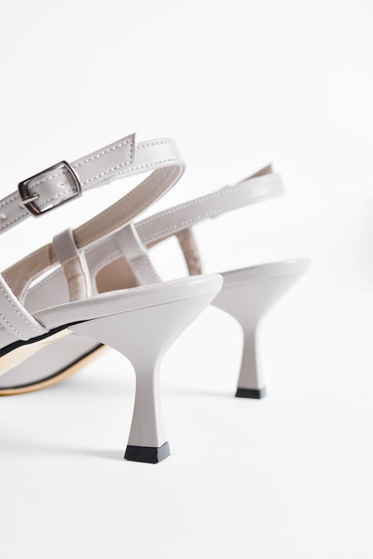 SHOES&MORECERNACERNA - Gri 24 - Topuklu