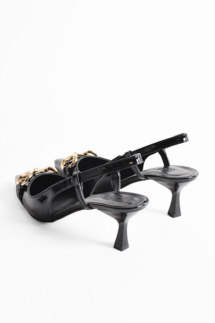 SHOES&MOREGISELLEGISELLE - Siyah Rugan - Topuklu