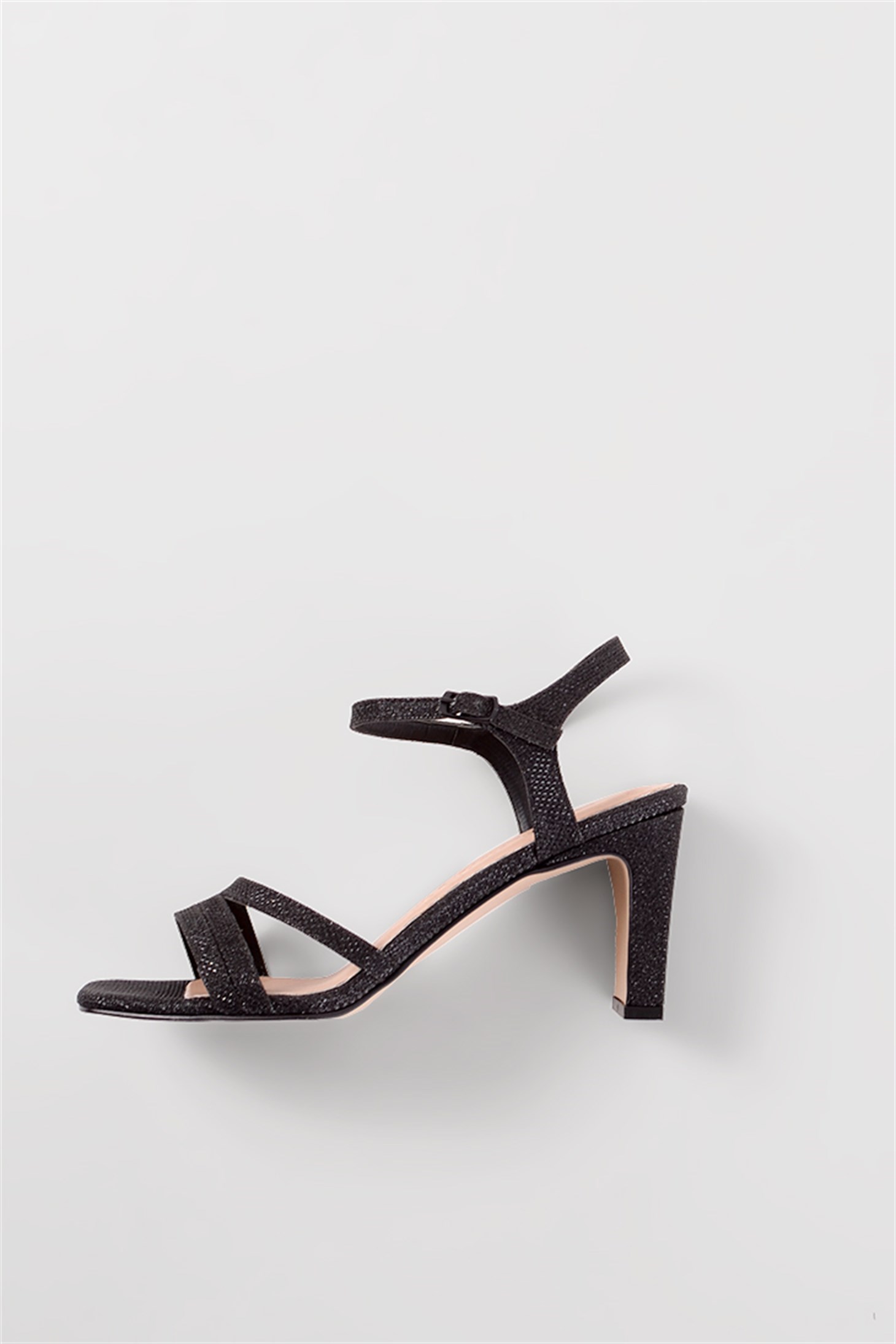 SHOES&MOREMES MESMES MES - Siyah Glitter - Topuklu Sandalet
