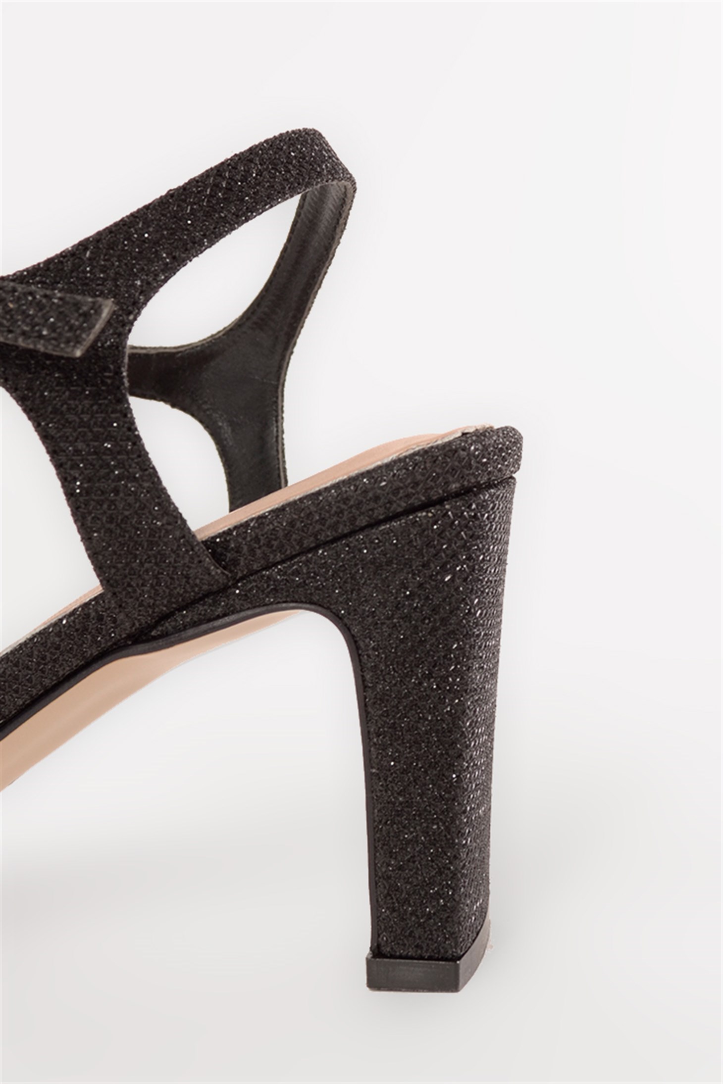 SHOES&MOREMES MESMES MES - Siyah Glitter - Topuklu Sandalet
