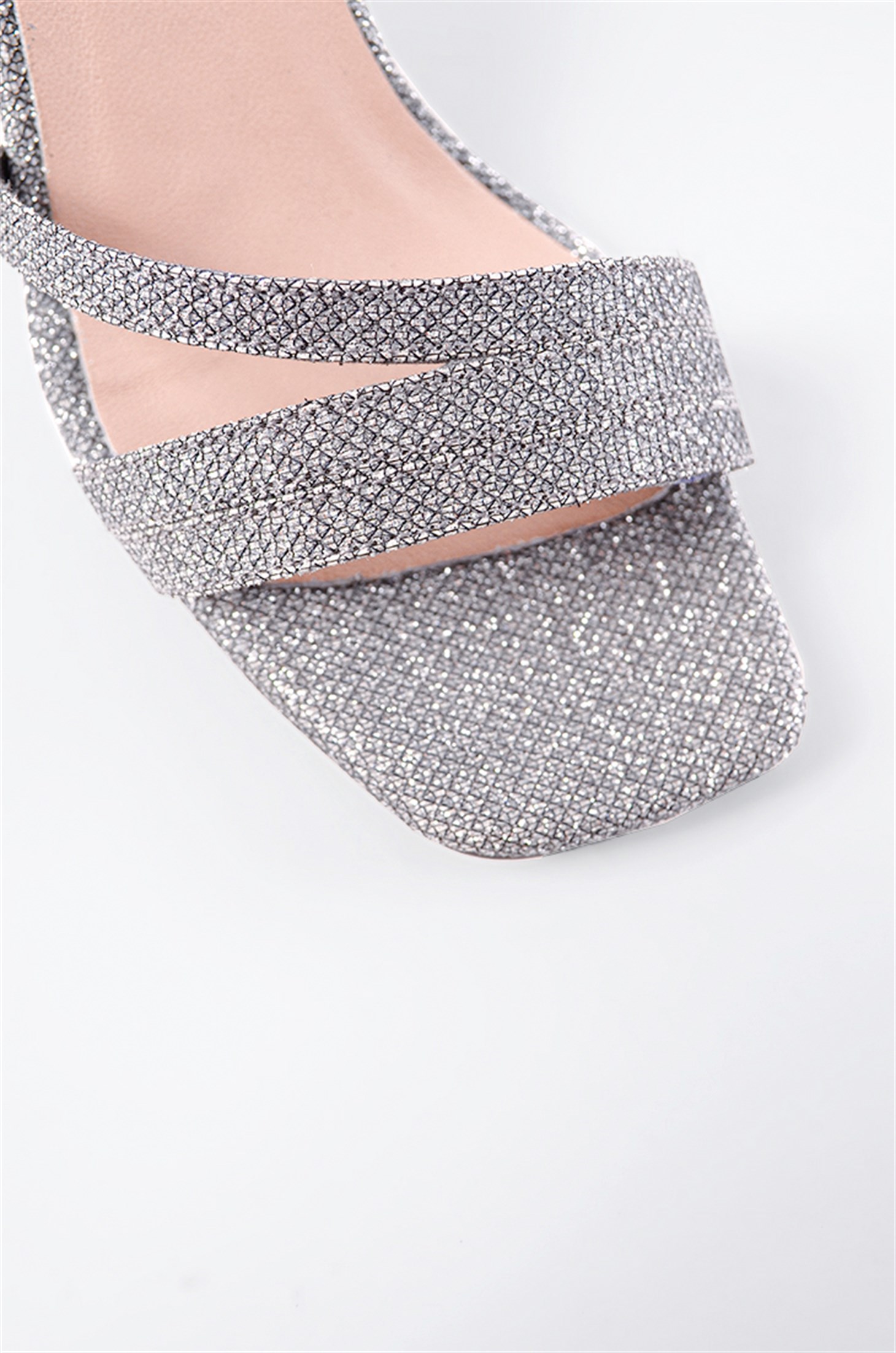SHOES&MOREMES MESMES MES - Kurşun Glitter - Topuklu Sandalet
