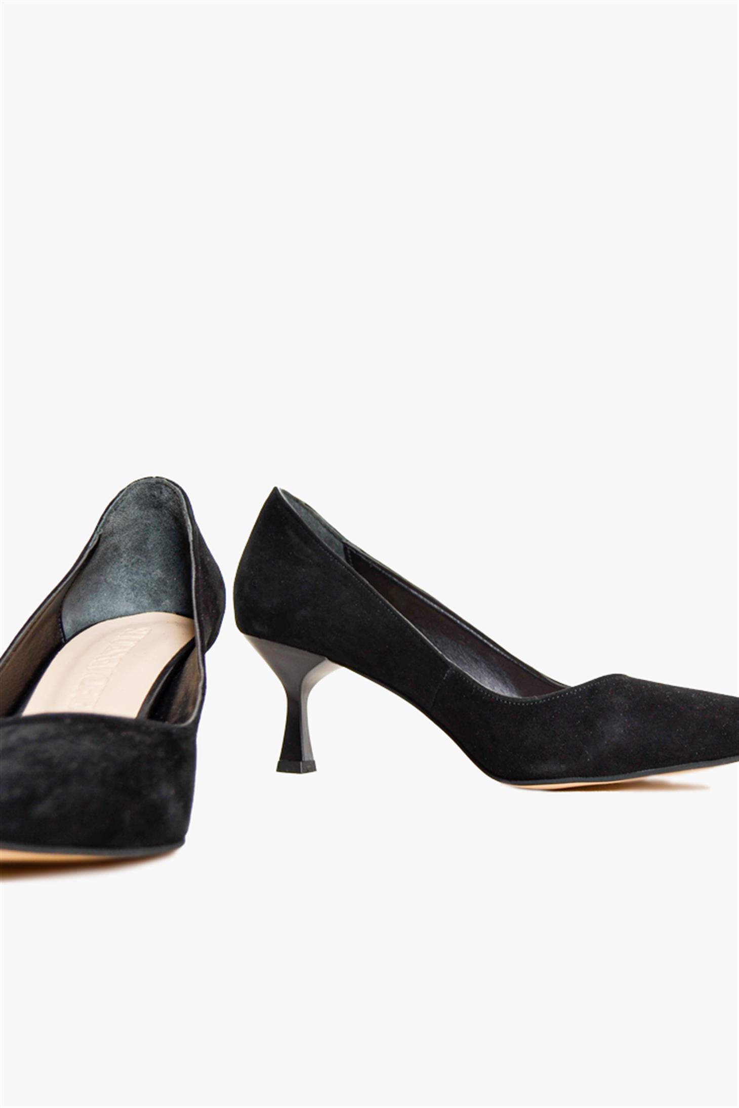 SHOES&MORESELINDASELINDA - Siyah Suet - Topuklu