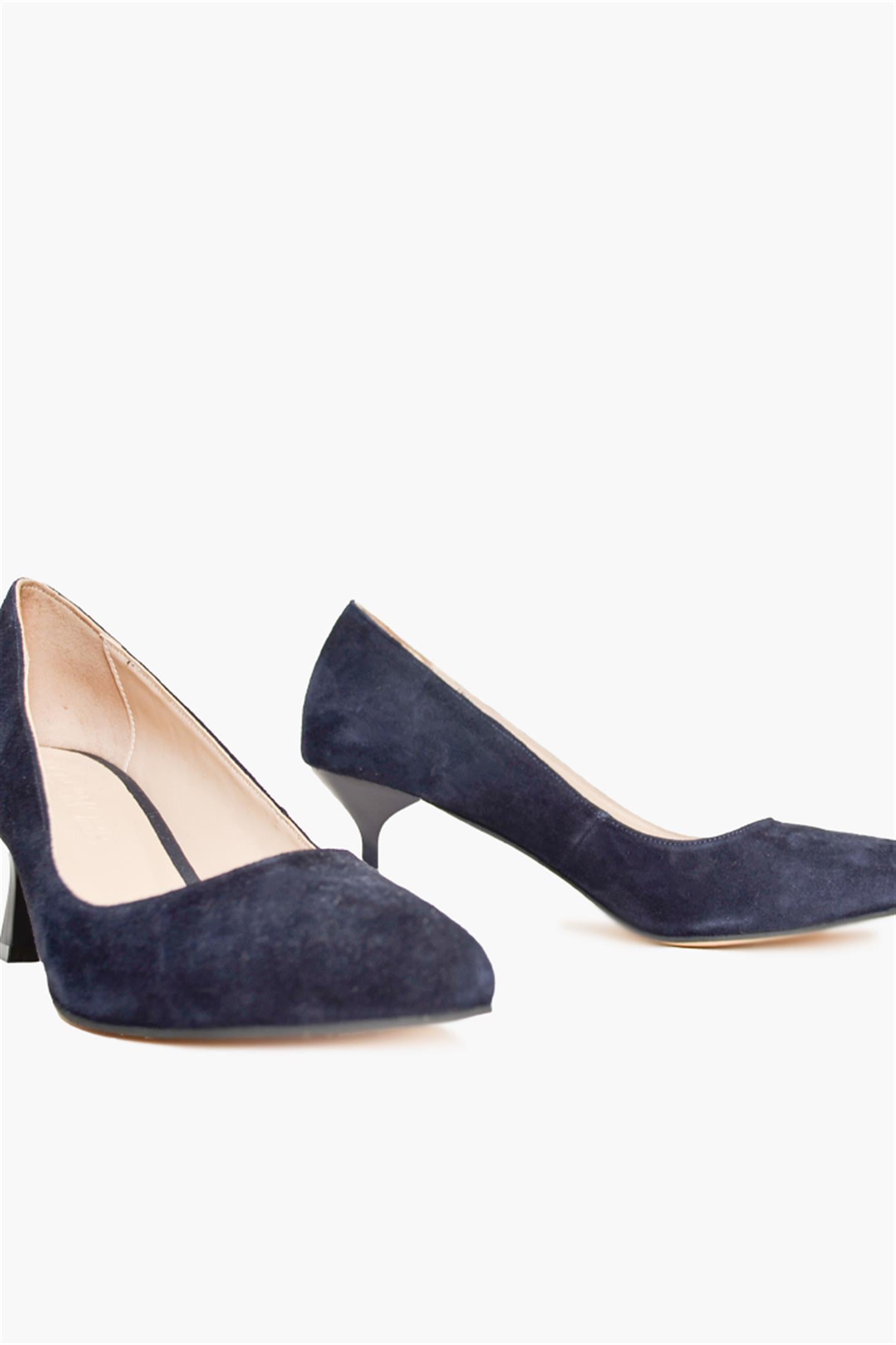 SHOES&MORESELINDASELINDA - Lacivert Süet - Topuklu