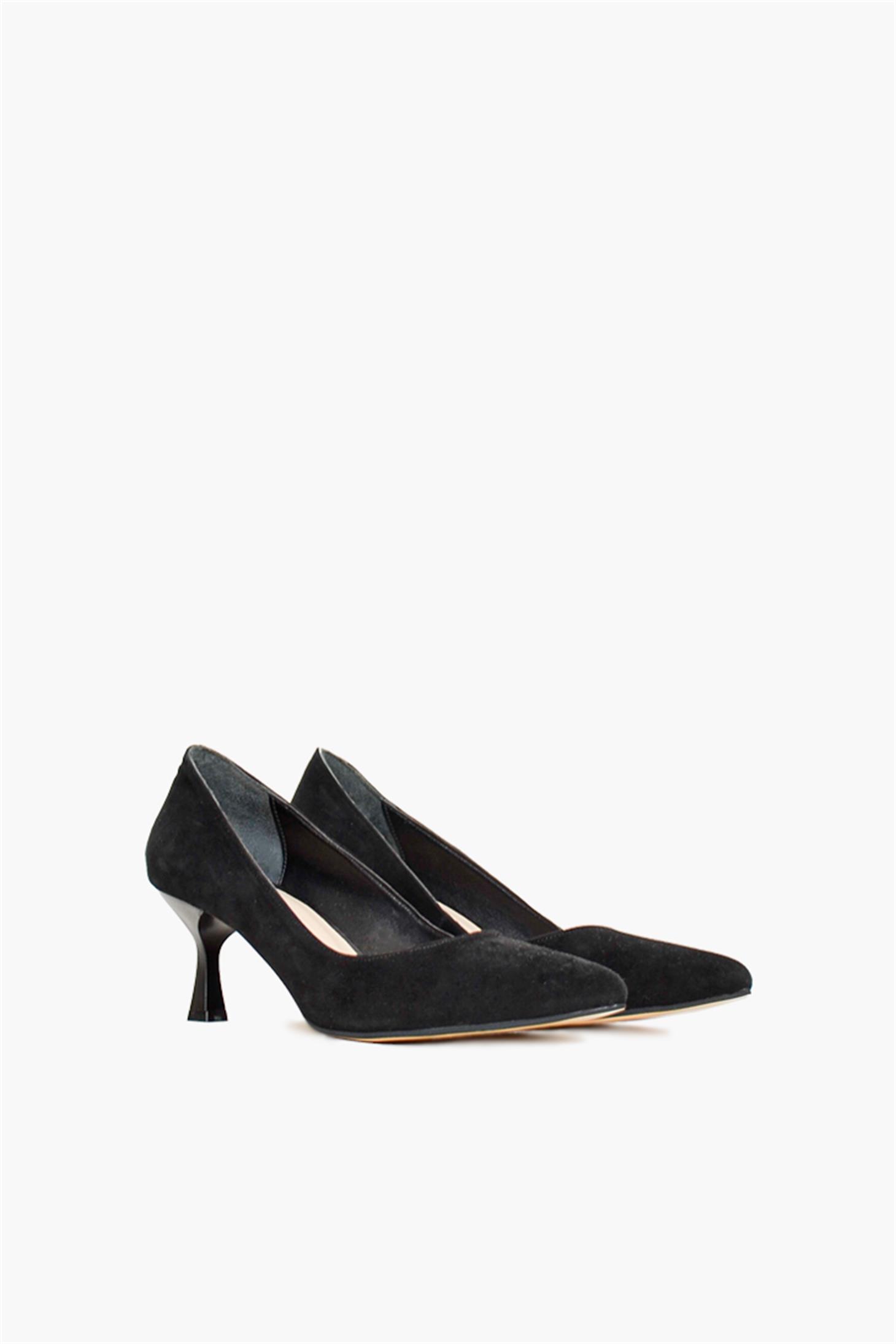 SHOES&MORESELINDASELINDA - Siyah Suet - Topuklu