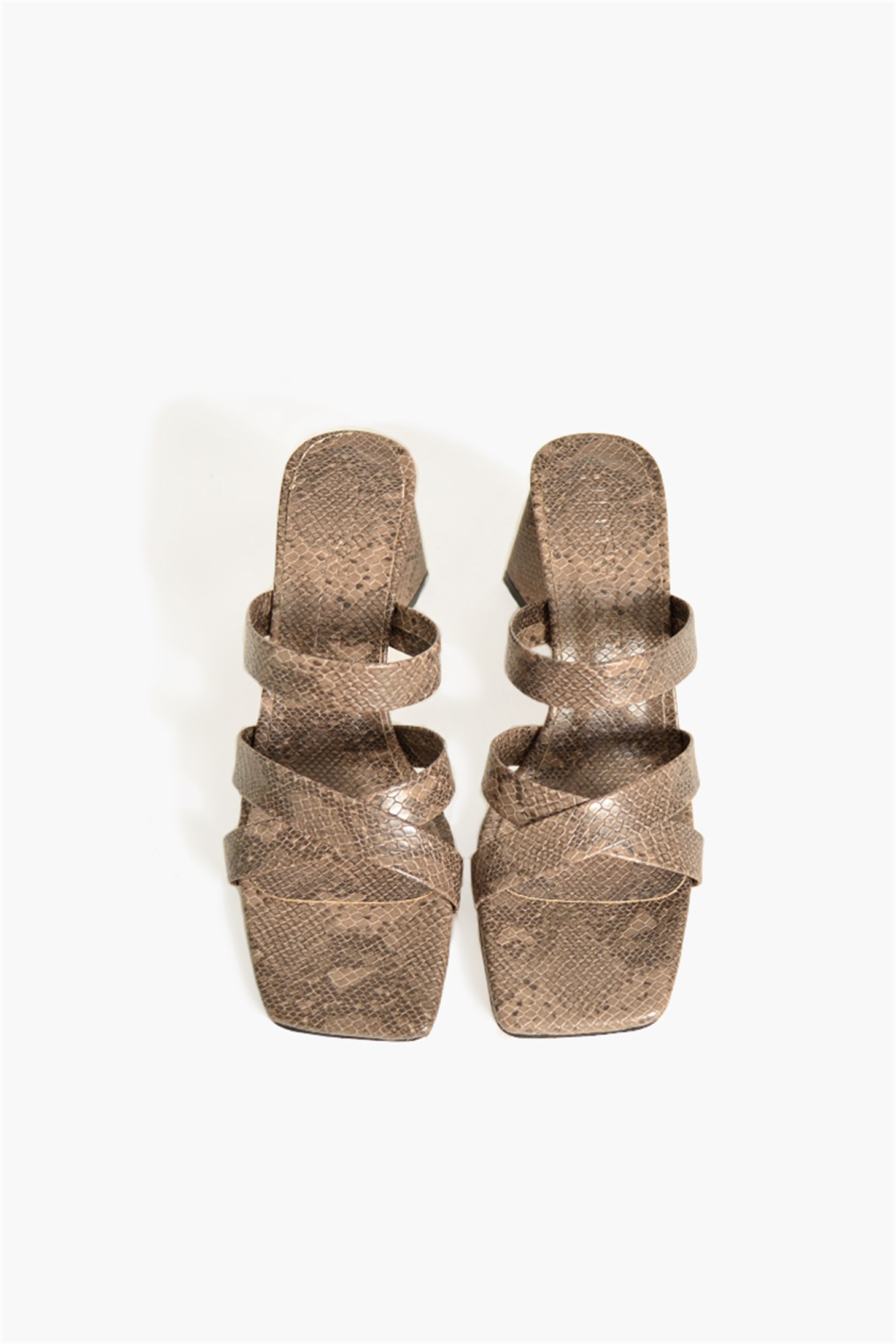 SHOES&MORETEFFSTEFFS - Vizon Yılan - Topuklu
