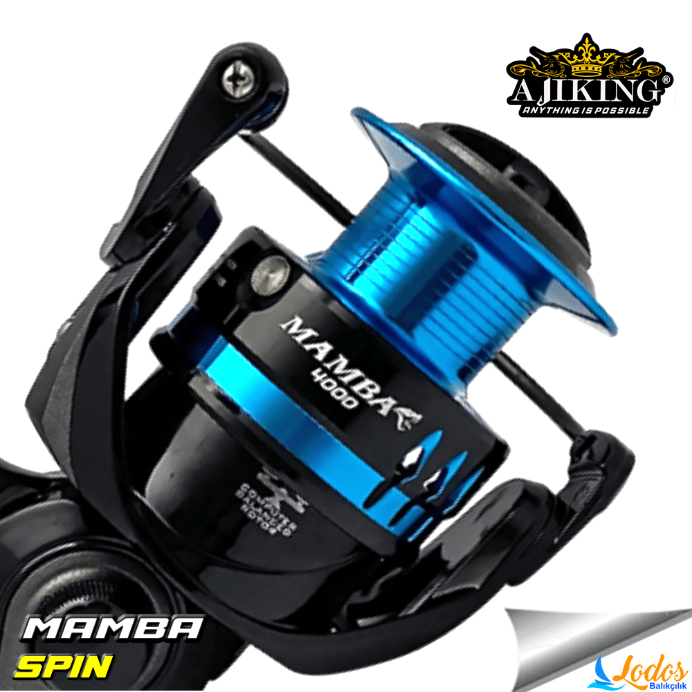 Ajiking Mamba Blue 6000 4+1BB Spin Olta Makinesi