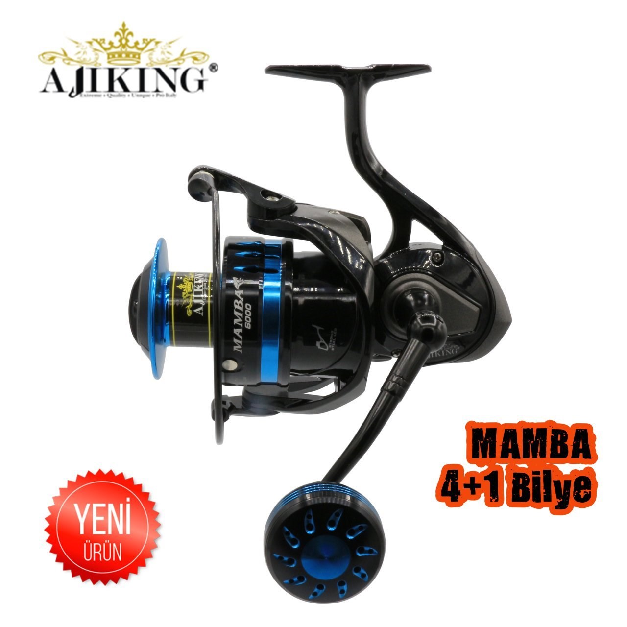 Ajiking Mamba Blue 6000 4+1BB Spin Olta Makinesi