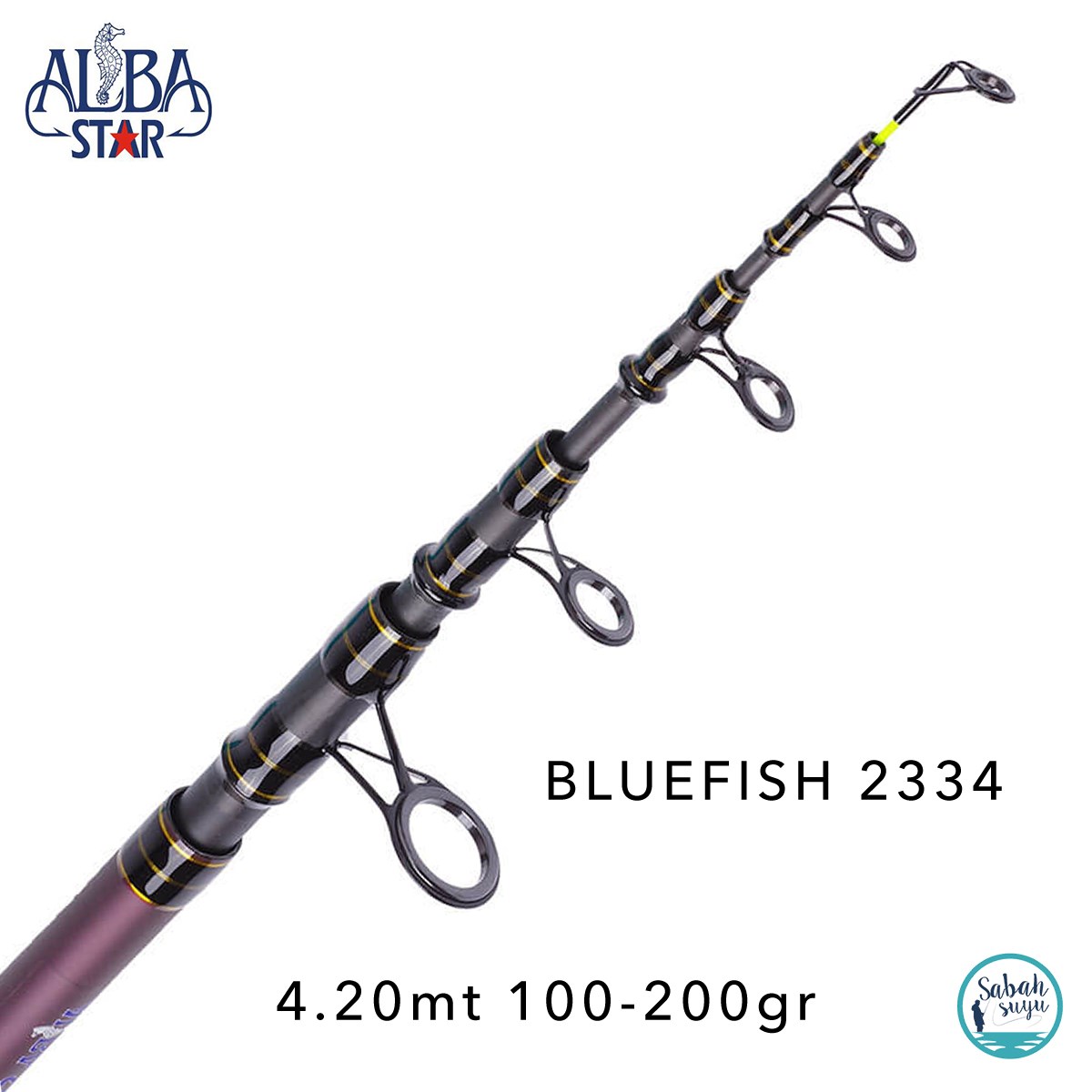 Albastar 2334 Bluefish 4.20mt 100-200gr Teleskopik Surf Kamış