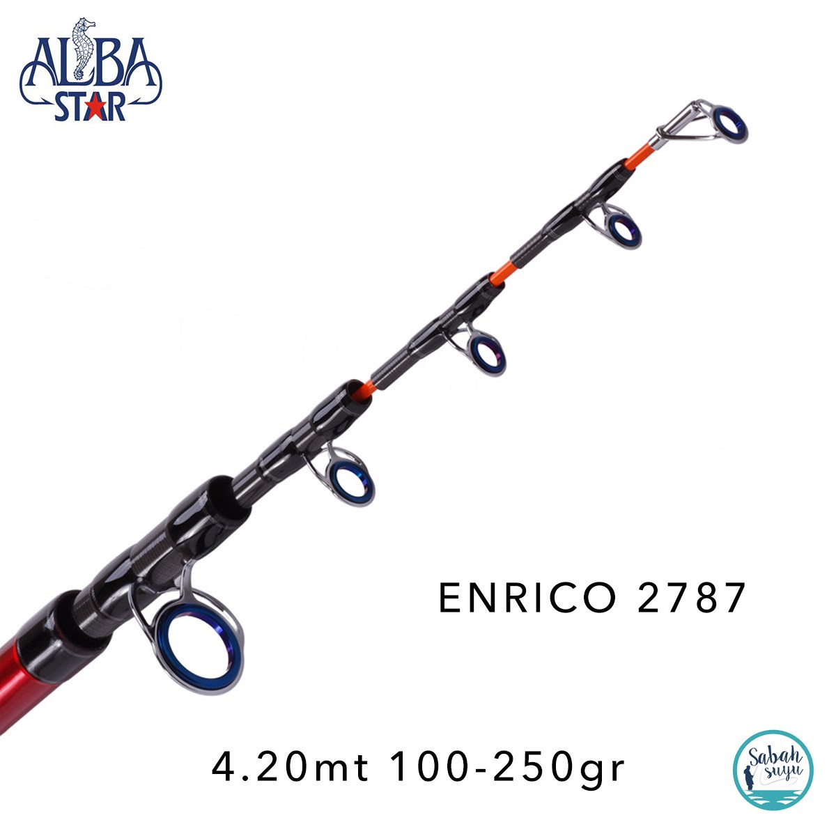Albastar 2787 Enrico 4.20mt 100-250gr Teleskopik Surf Kamış