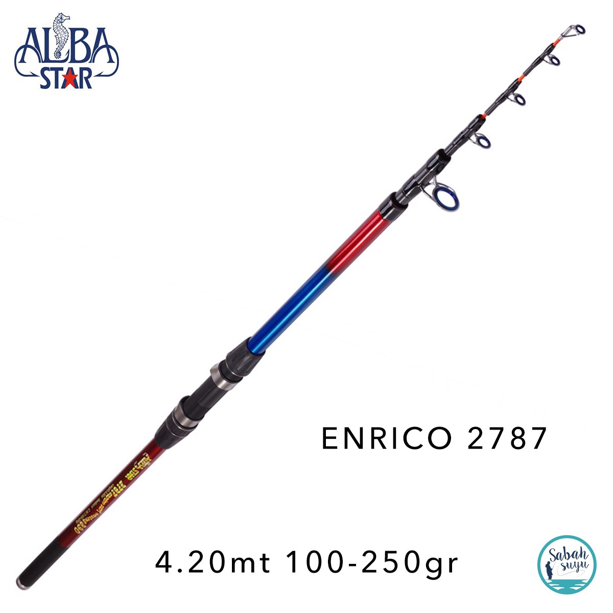 Albastar 2787 Enrico 4.20mt 100-250gr Teleskopik Surf Kamış