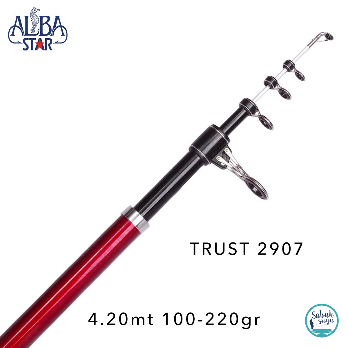 Albastar 2907 Trust 4.20mt 100-220gr Teleskopik Surf Kamış