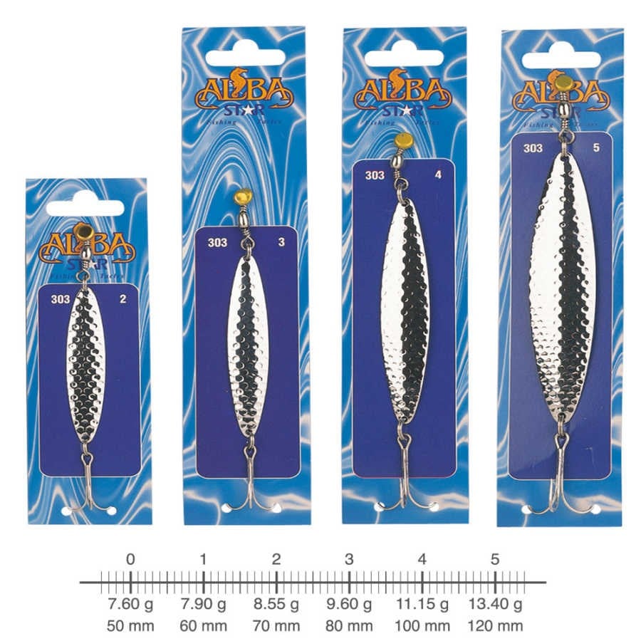 Albastar 303D Desenli Lüfer Kaşık #4 10cm