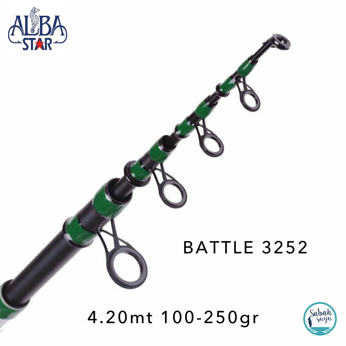 Albastar 3252 Battle 4.20mt 100-250gr Teleskopik Surf Kamış