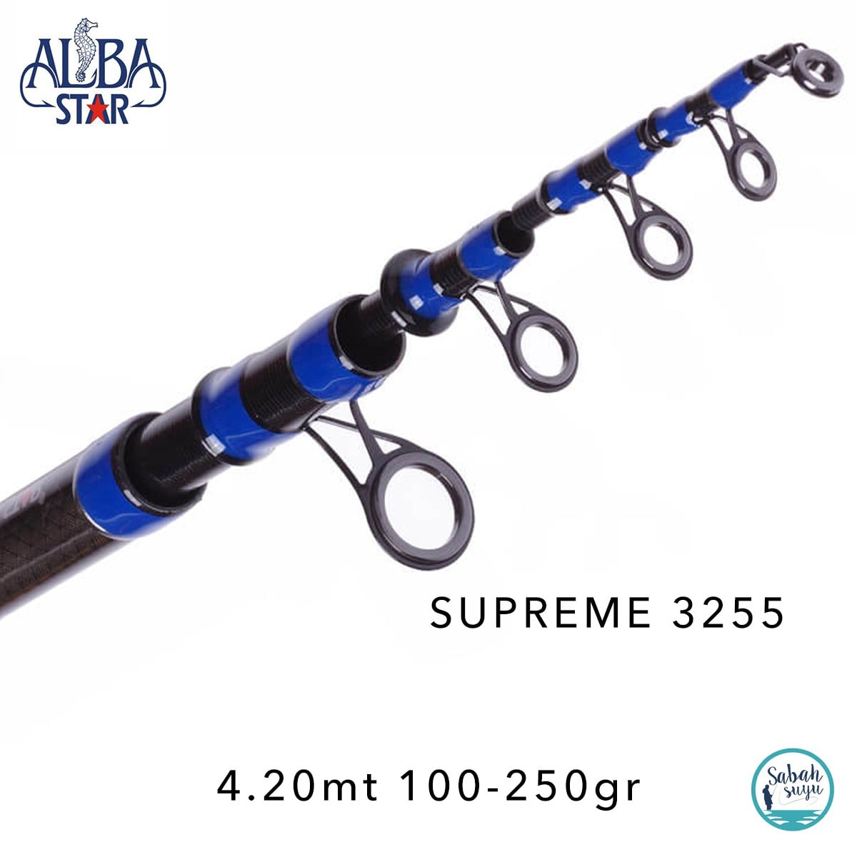 Albastar 3255 Supreme 4.20mt 100-250gr Teleskopik Surf Kamış