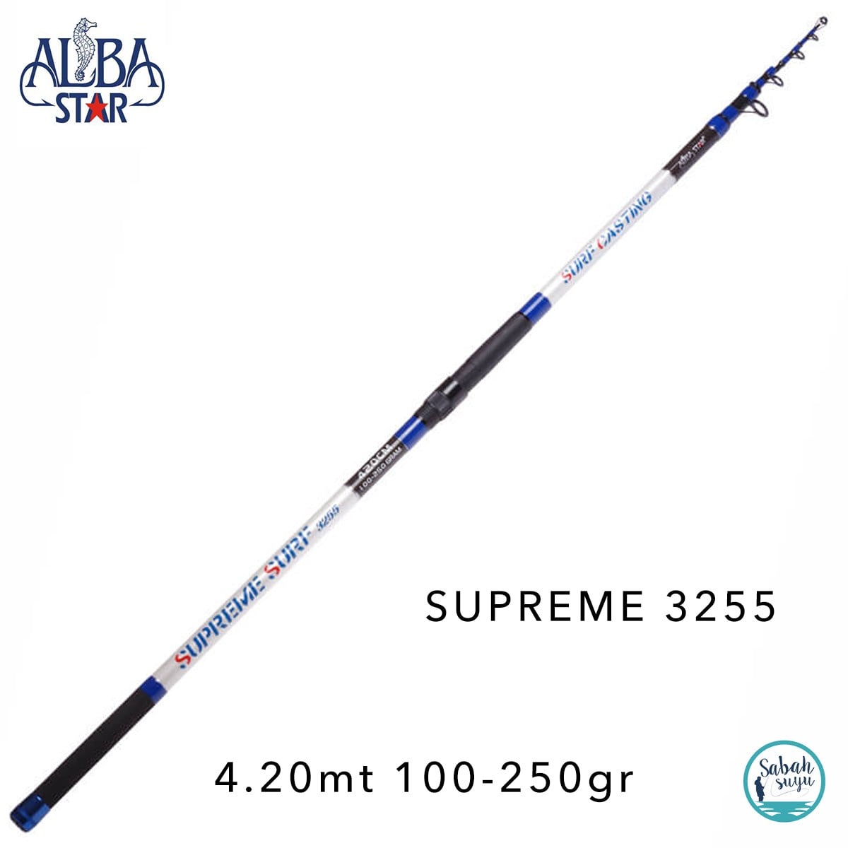 Albastar 3255 Supreme 4.20mt 100-250gr Teleskopik Surf Kamış