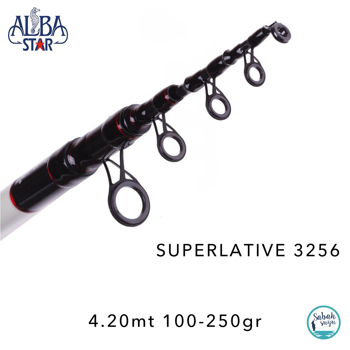 Albastar 3256 Superlative 4.20mt 100-250gr Teleskopik Surf Kamış
