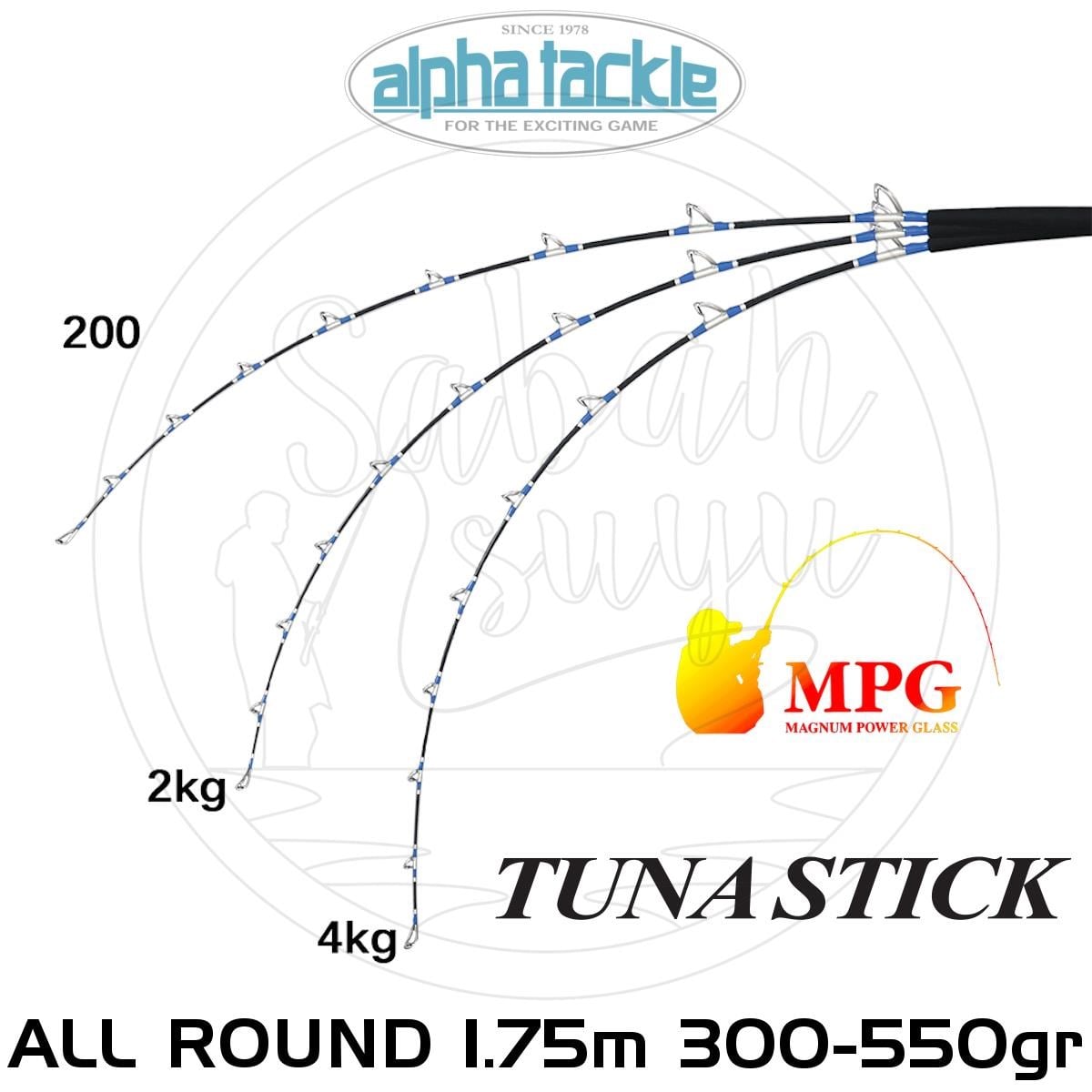Alpha Tackle MPG Tuna Stick 175 All Round Kamış 175cm 300-550gr