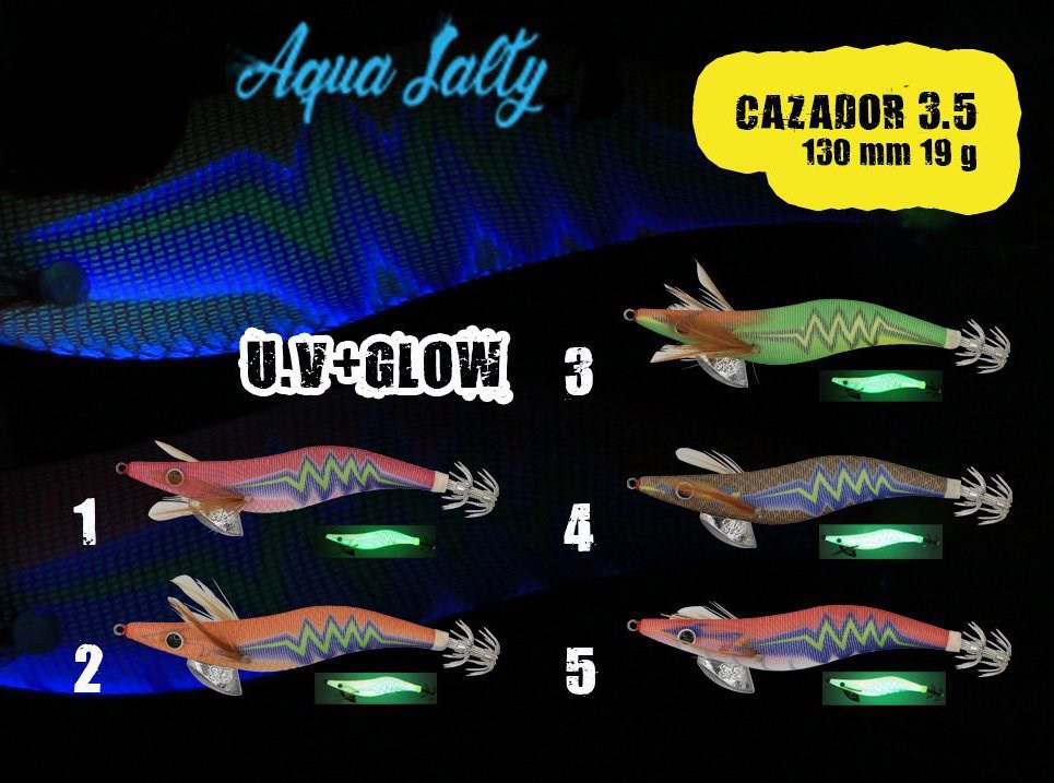Aqua Salty Cazador Squid Jig 12cm 16gr 3.0 #4