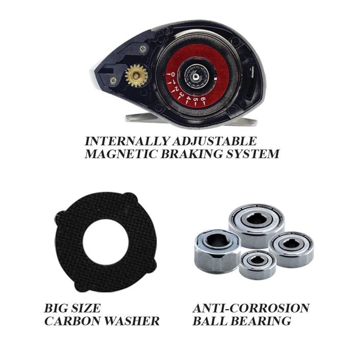Banax Lexima Camion Çıkrık/Baitcasting Jig Olta Makinesi
