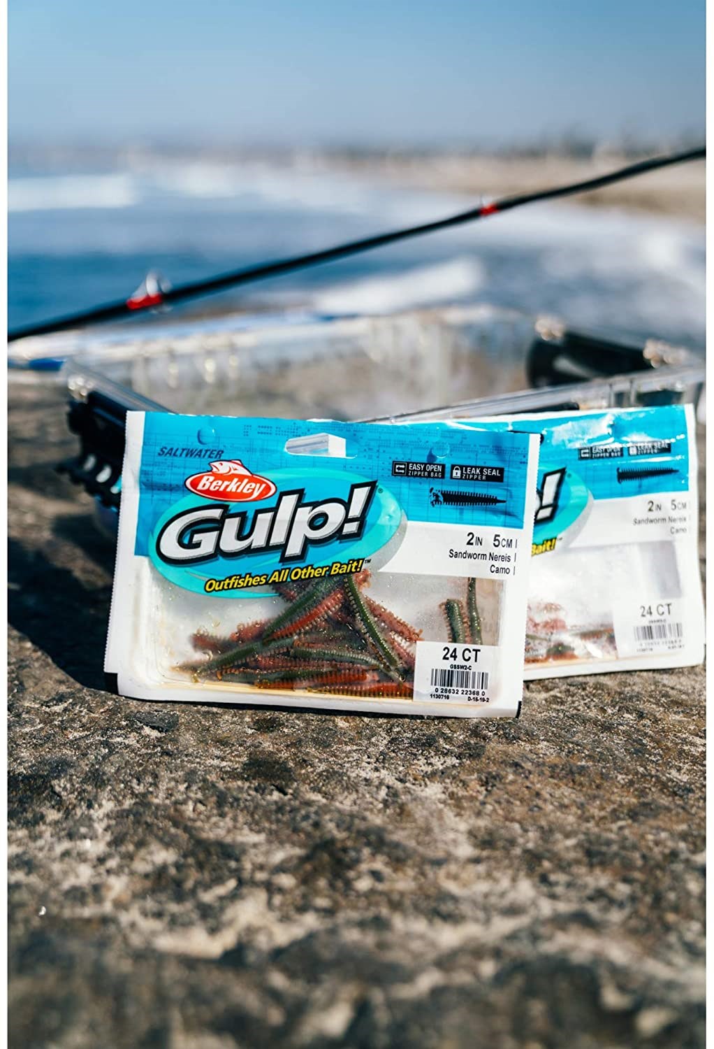 Berkley Gulp Nereis Sandworm Kokulu Silikon Kurt 5cm (24Ad) Bloody