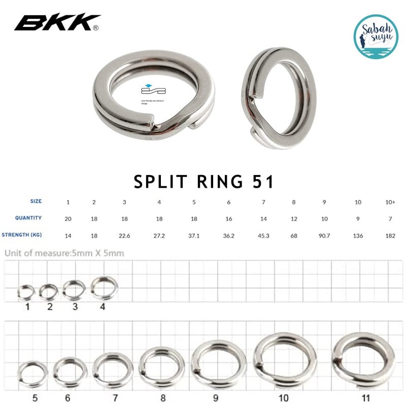 BKK Split Ring 51 #3 23kg (18 Ad)