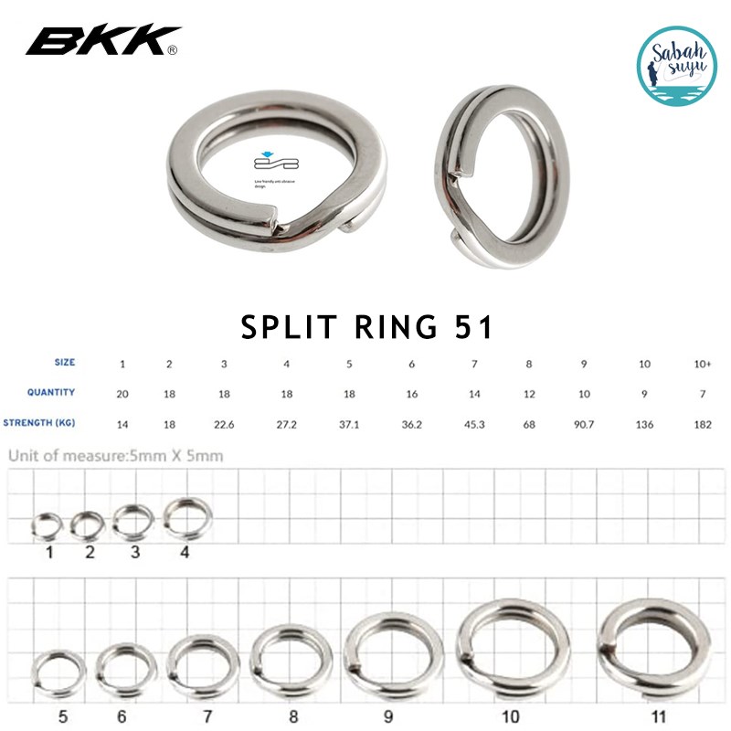 BKK Split Ring 51 #5 37kg (18 Ad)