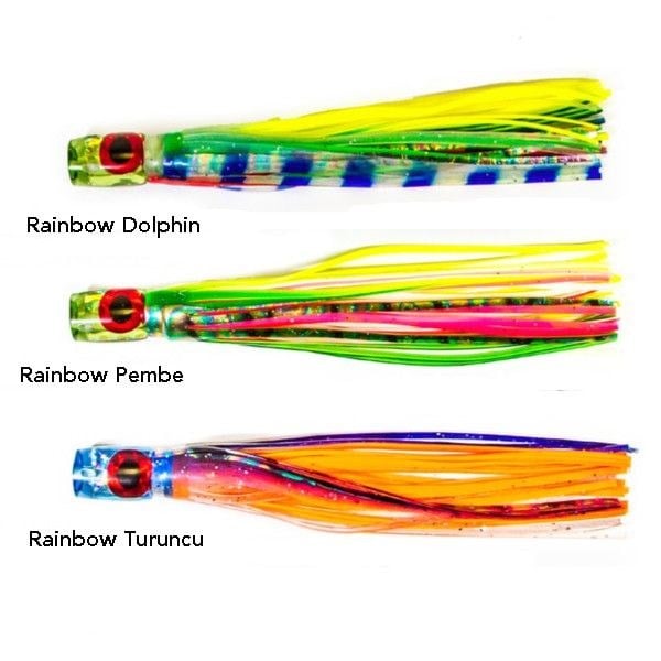 Boone Hoolili Little Mack Jet Püskül Sırtı Sahtesi 19cm 57gr Rainbow Pembe