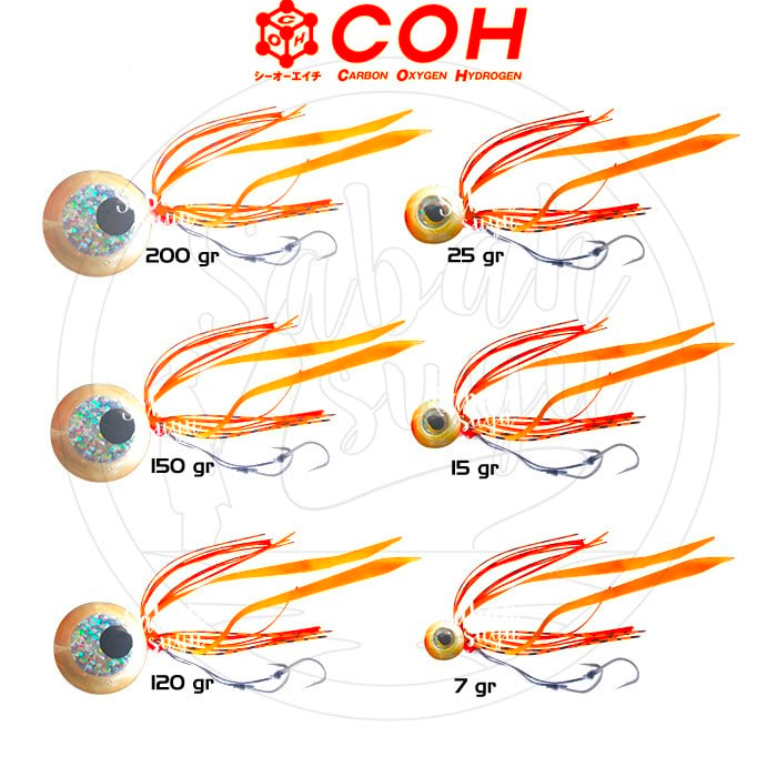 COH Kabura Slider Tai Rubber Jig Suni Yem 80gr. BK