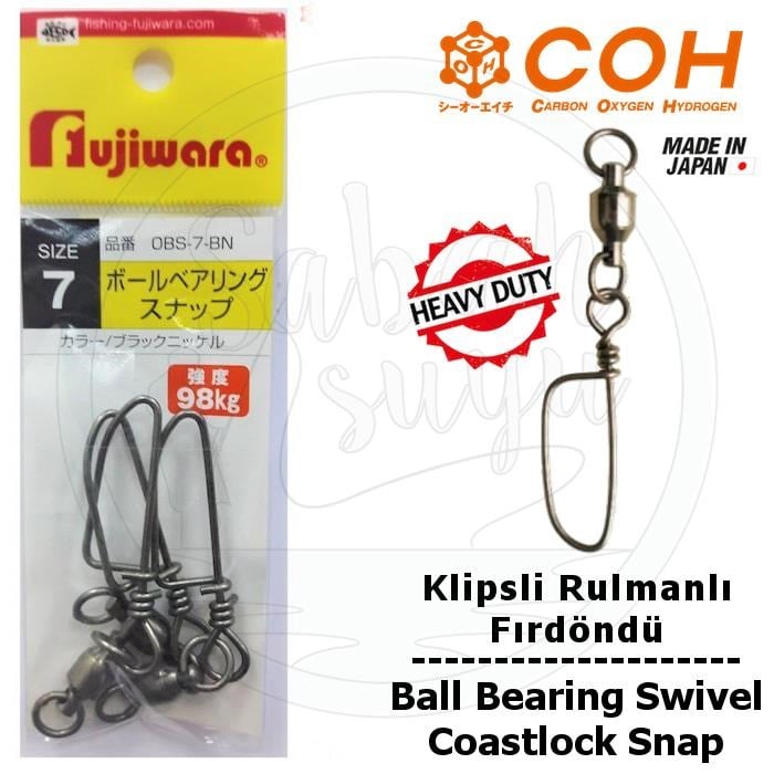 COH Klipsli Rulmanlı Fırdöndü EX #7 98kg (Heavy Duty / Coastlock Snap)