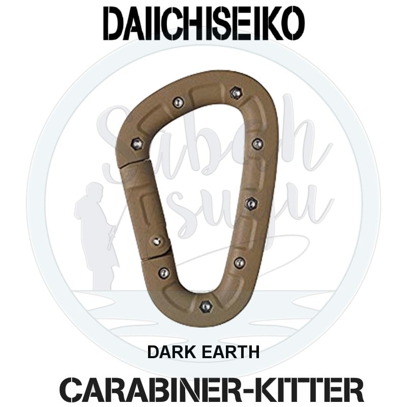 Daiichiseiko Carabiner Kitter Düğüm Sıkma - Misina Koparma Aparatı Dark Earth