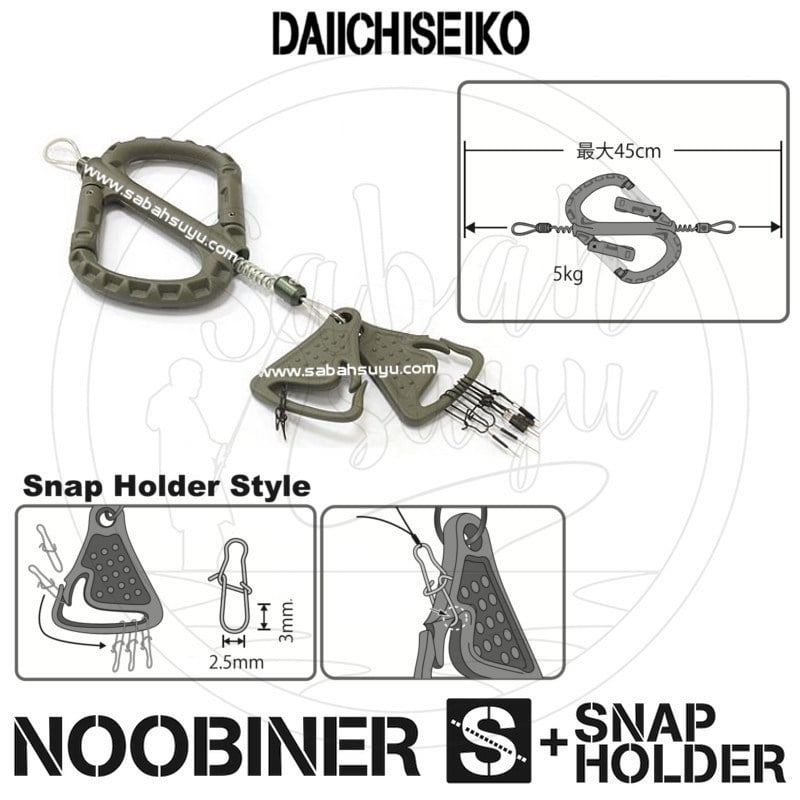 Daiichiseiko MC Noobiner S + Snap Holder (Klips Tutucu) Black