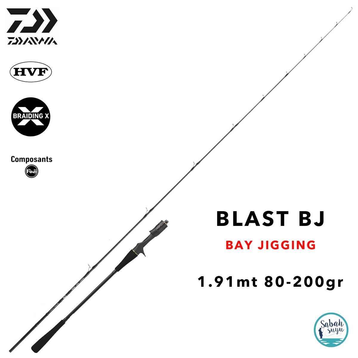 Daiwa Blast BJ 1.91mt 80-200gr (S2P) Tetikli Jigging Kamış