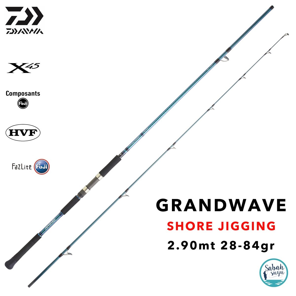 Daiwa Grandwave 2.90mt 28-84gr (2P) Shore Jigging Kamış
