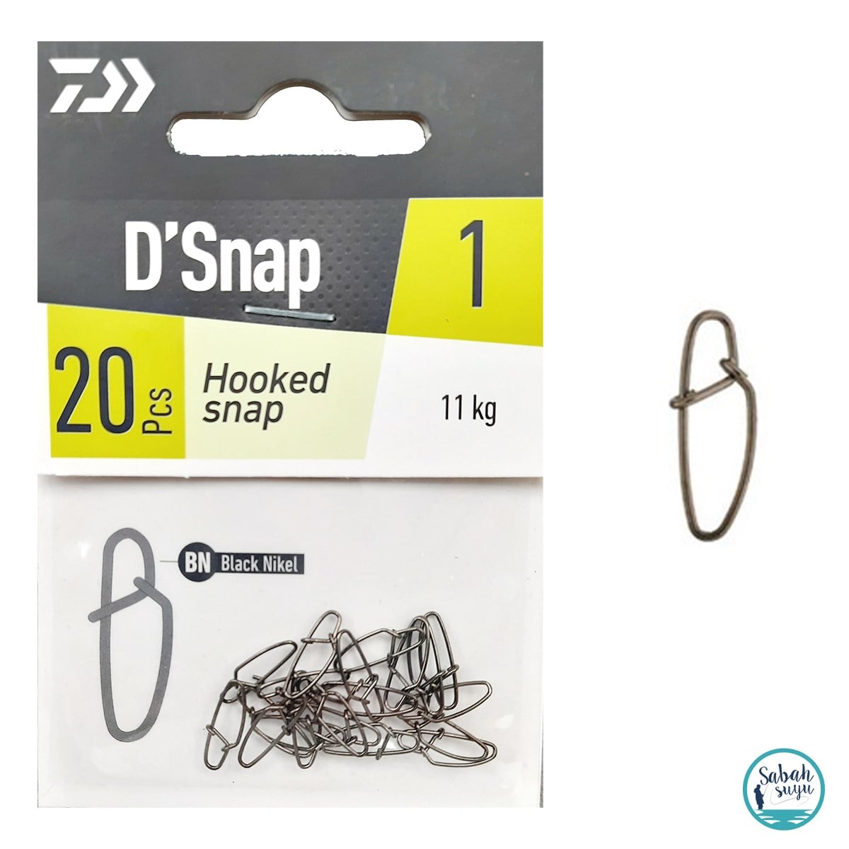 Daiwa Hooked Snap Klips No:1 11kg (20 Adet)