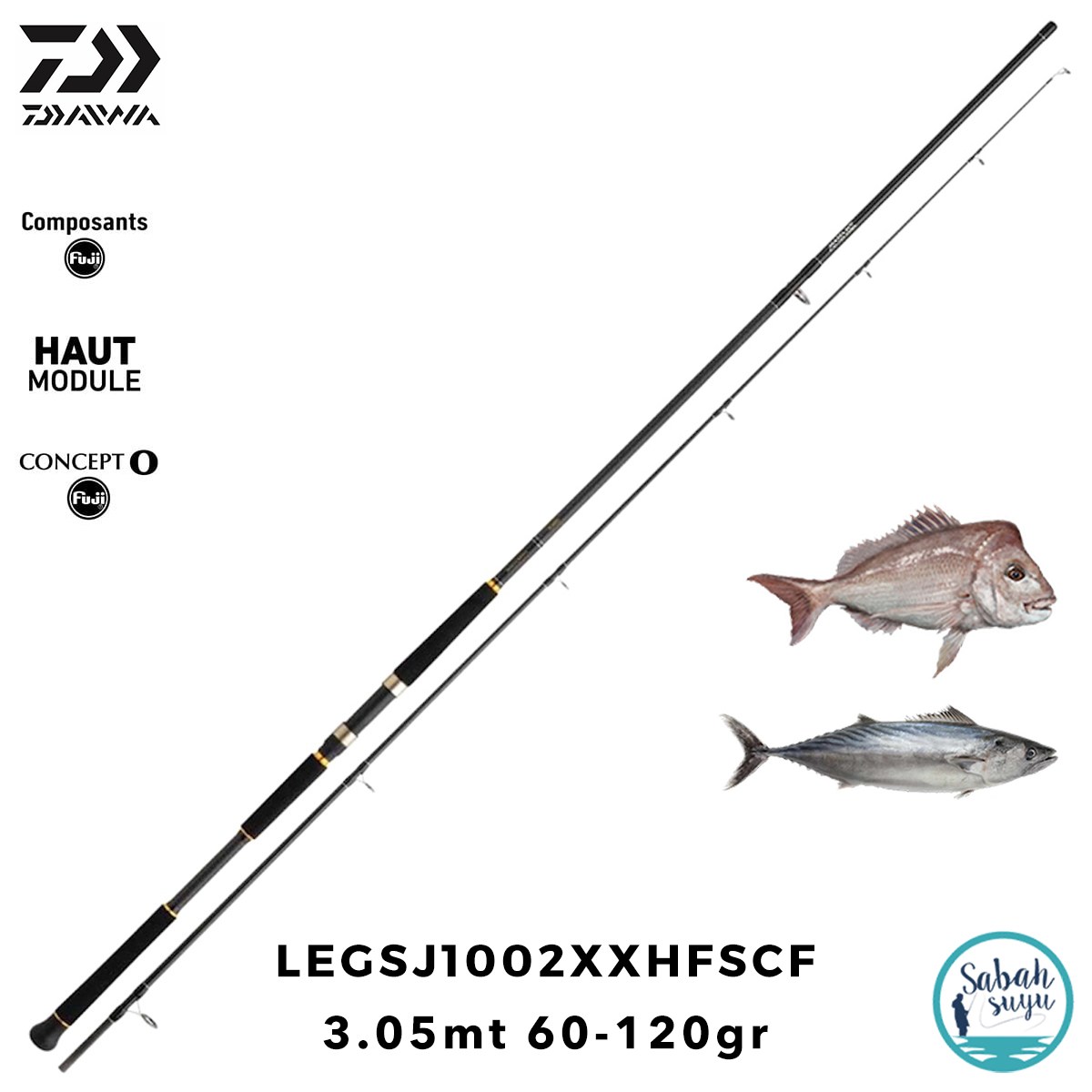 Daiwa Legalis SJ CF 3.05mt 60-120gr (2P) Shore Jigging Kamış