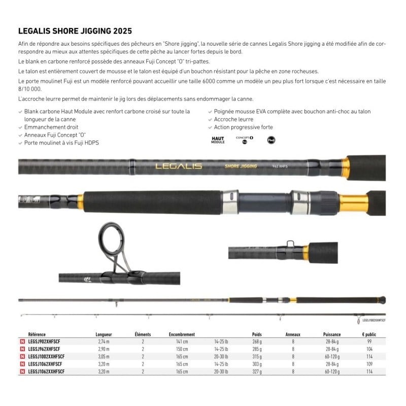 Daiwa Legalis SJ CF 3.05mt 60-120gr (2P) Shore Jigging Kamış