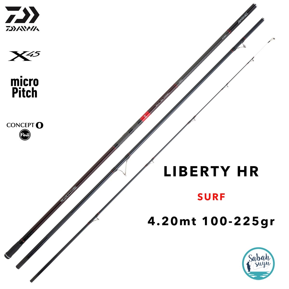 Daiwa Liberty HR 4.20mt 100-225gr (3P) Surf Kamış