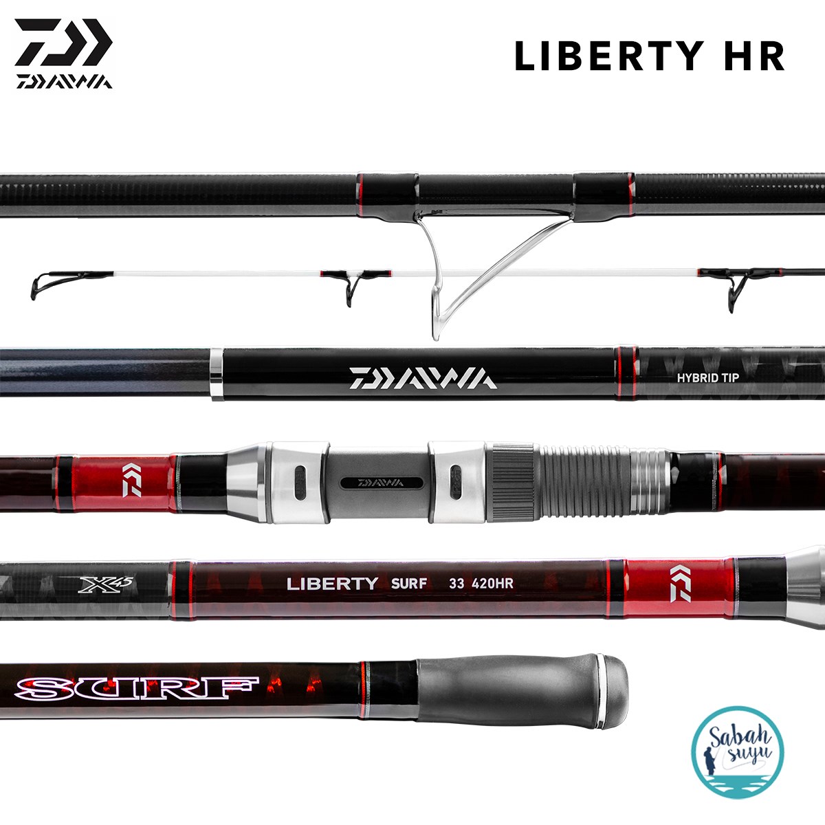 Daiwa Liberty HR 4.20mt 100-225gr (3P) Surf Kamış
