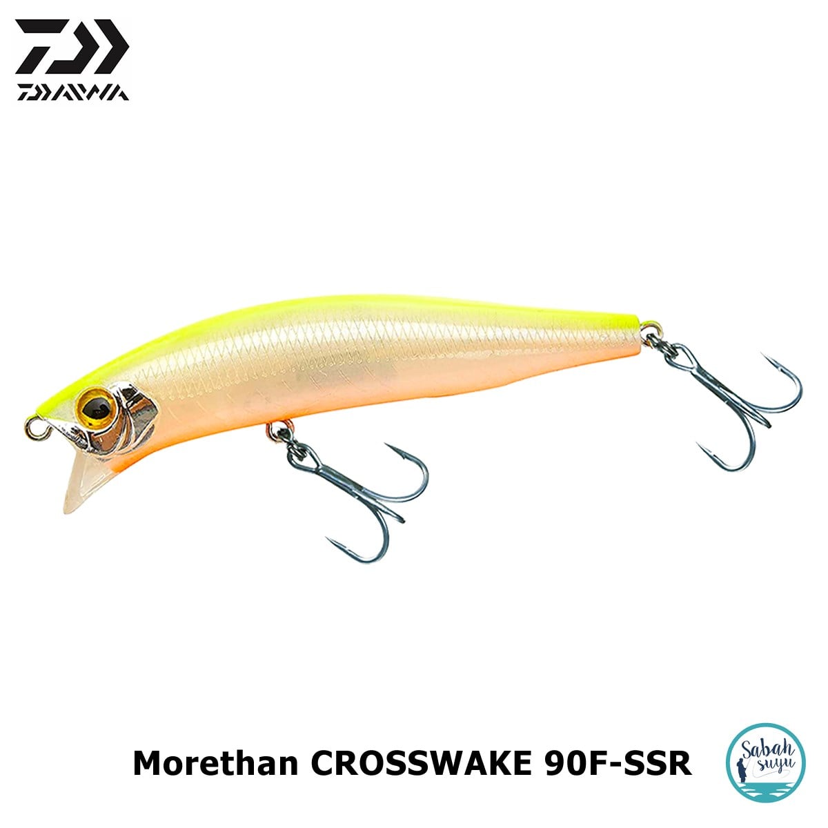Daiwa Morethan Crosswake 90F-SSR Suni Yem 9cm 13.7gr Chart Back Pearl