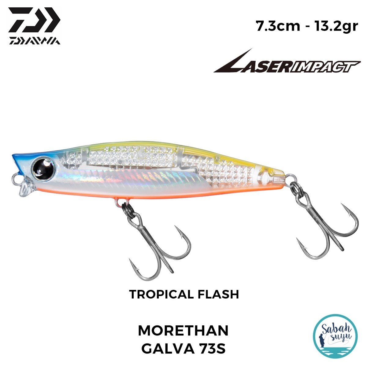 Daiwa Morethan Galva 73S-LI 7.3cm 13.2gr LI Tropical Flash