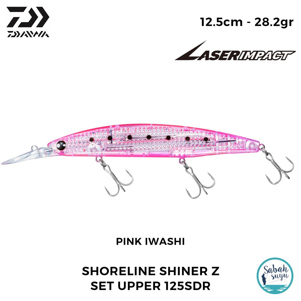 Daiwa SLS-Z Set Upper 125SDR-LI 12.5cm 28.2gr LI Pink Iwashi