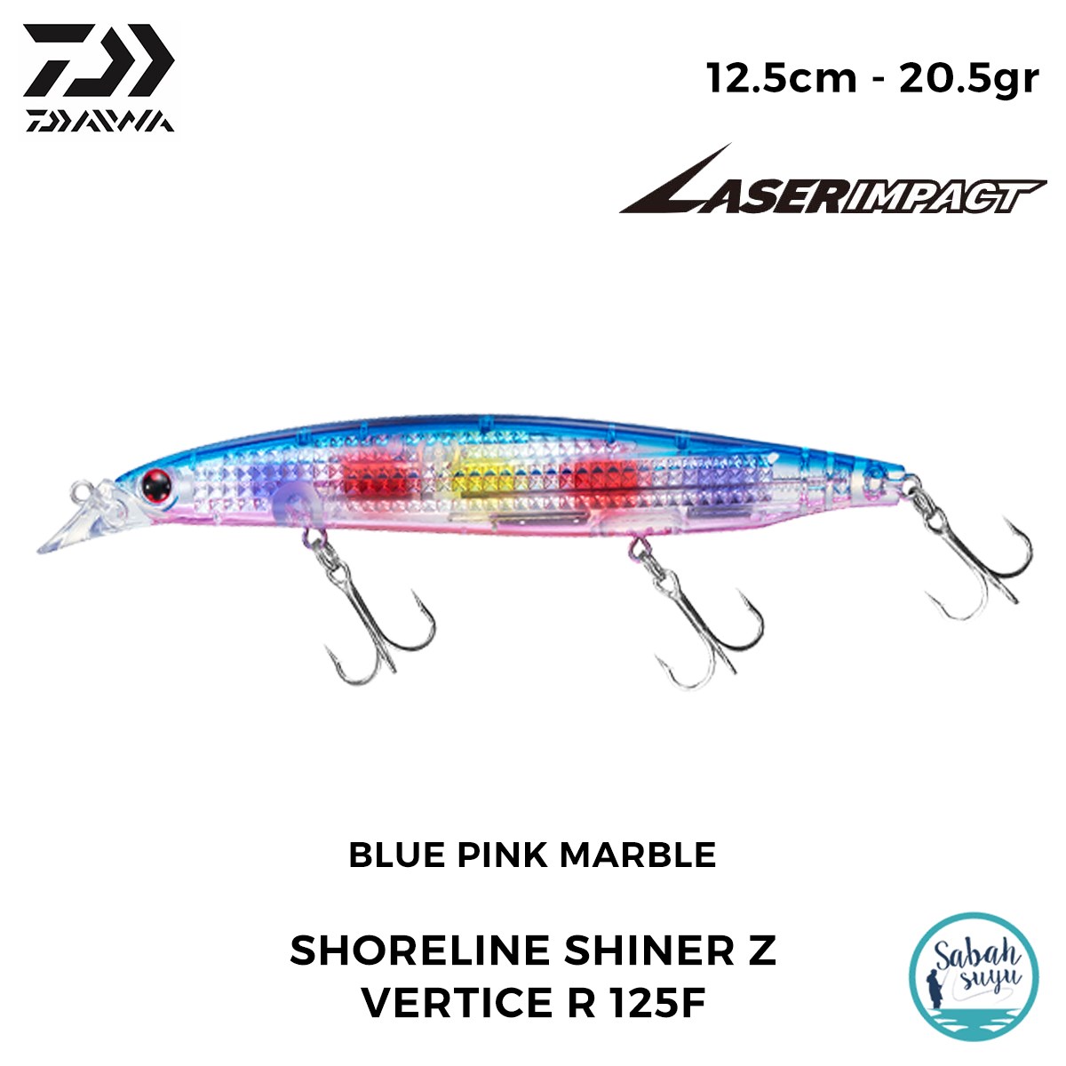 Daiwa SLS-Z Vertice R 125F-LI 12.5cm 20.5gr LI Blue Pink Marble