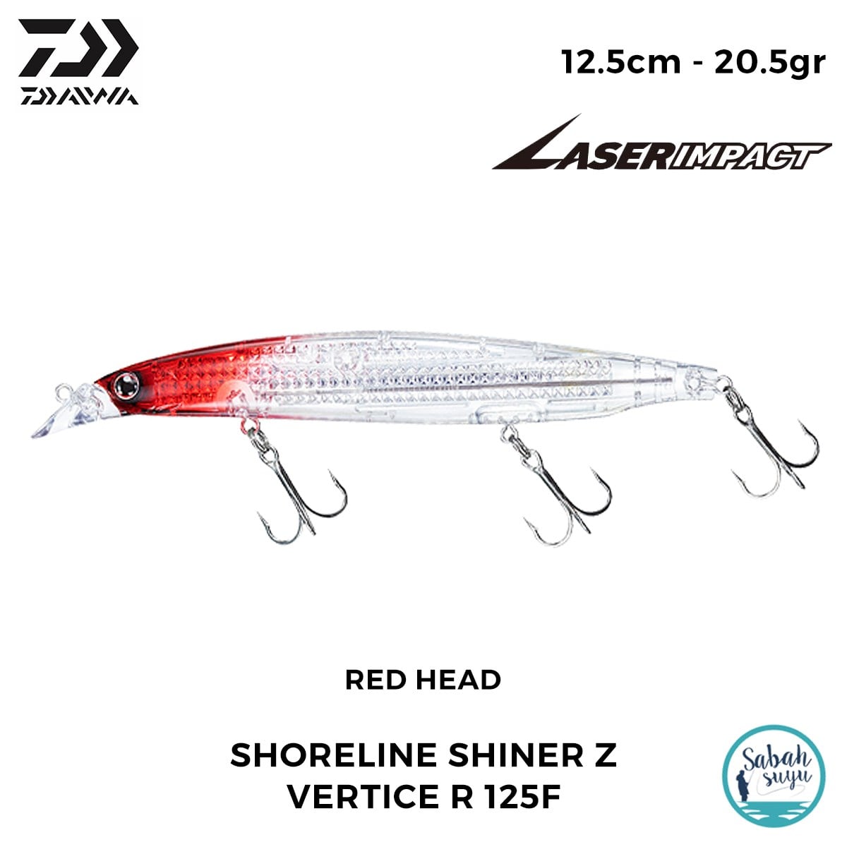 Daiwa SLS-Z Vertice R 125F-LI 12.5cm 20.5gr LI Red Head