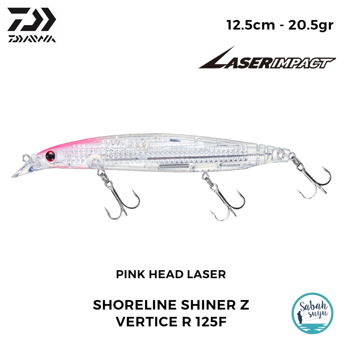 Daiwa SLS-Z Vertice R 125F-LI 12.5cm 20.5gr LI Pink Head Laser
