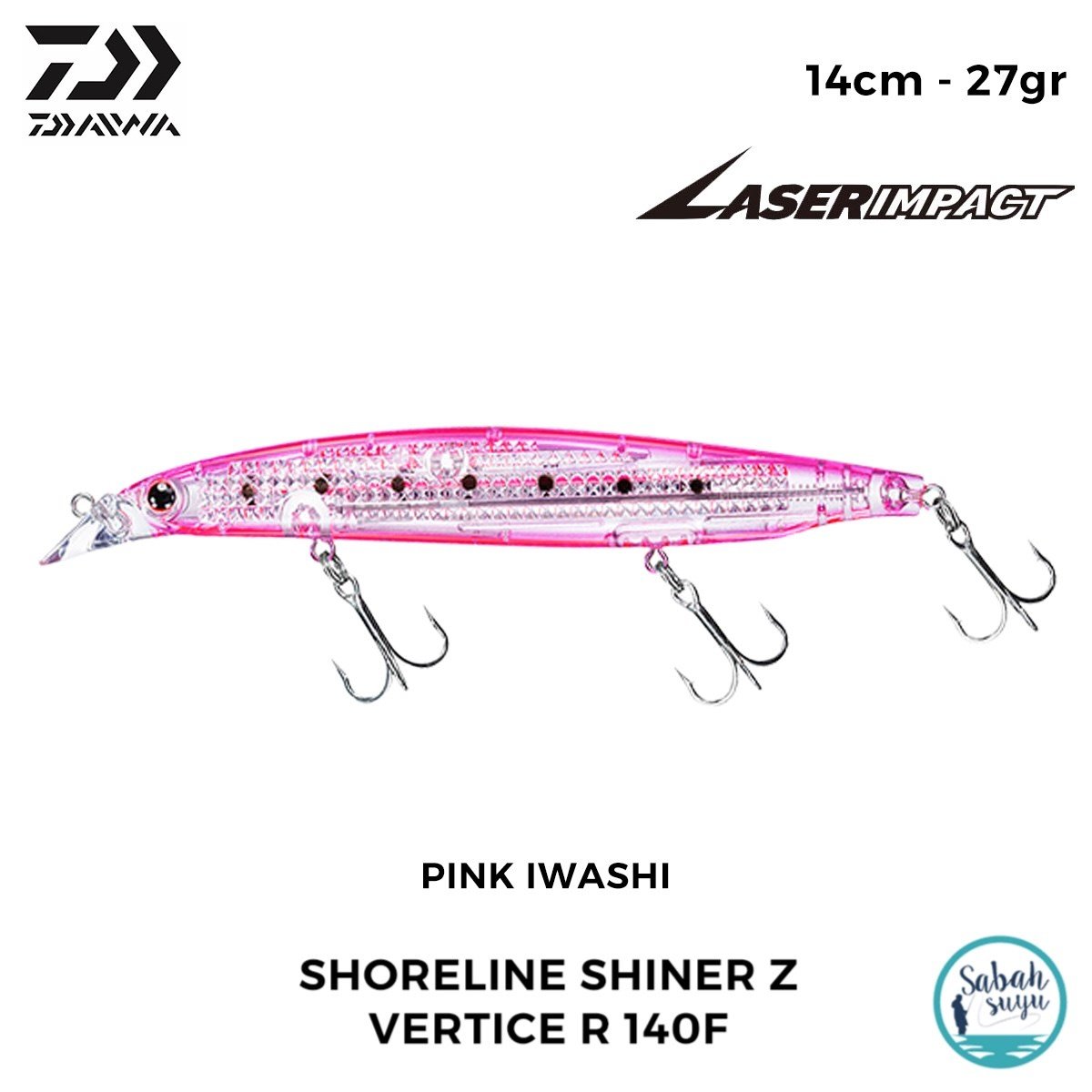 Daiwa SLS-Z Vertice R 140F-LI 14cm 27gr LI Pink Iwashi