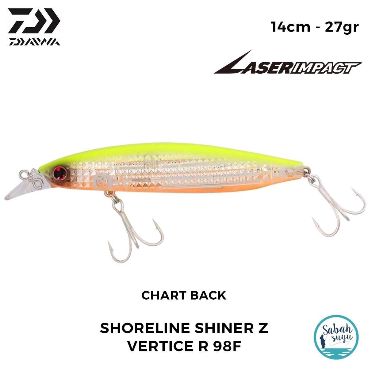 Daiwa SLS-Z Vertice R 98F-LI 9.8cm 16.2gr LI Chart Back