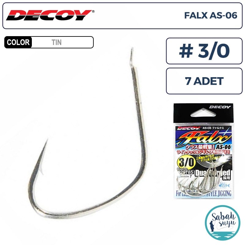Decoy AS-06 Falx Jigging Asist İğne TIN #3/0 (7 Adet)