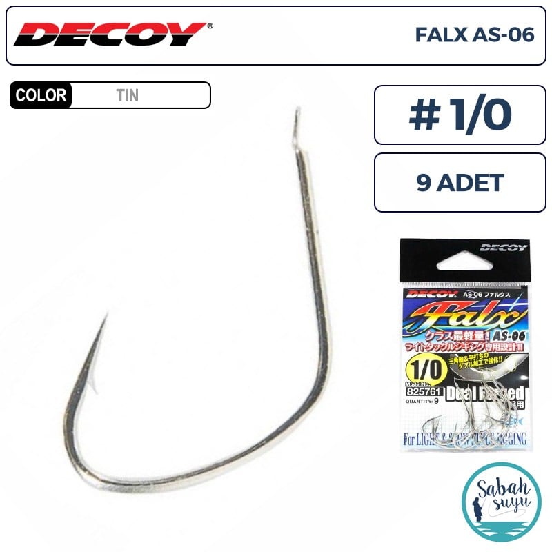 Decoy AS-06 Falx Jigging Asist İğne TIN #1/0 (9 Adet)