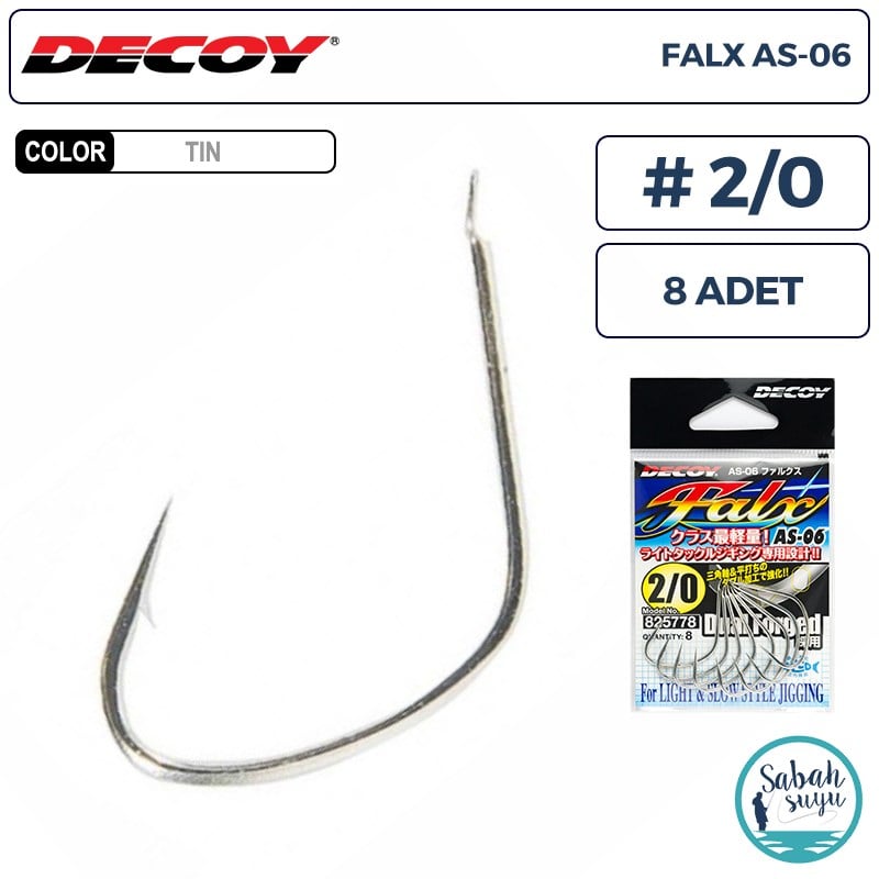 Decoy AS-06 Falx Jigging Asist İğne TIN #2/0 (8 Adet)